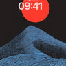 Red Sun Over Blue Mountains Wallpaper wallpaper for iPhone, iPad & Mac