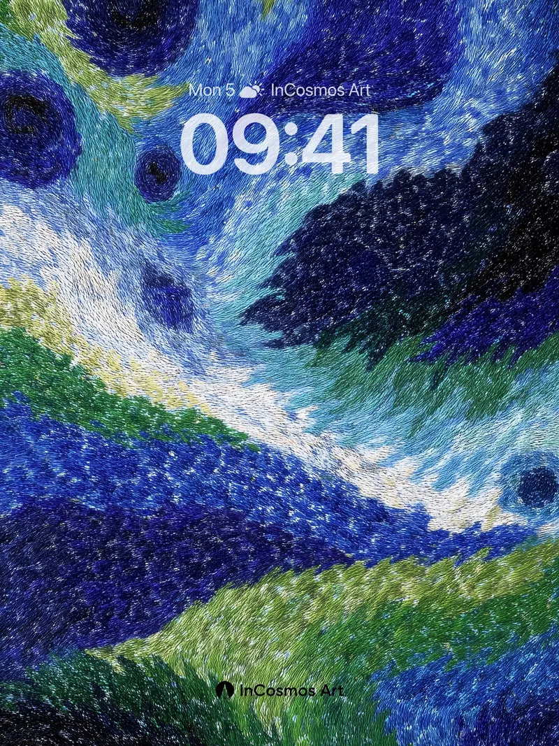 Whirlwind Sky Wallpaper with Starlit Threads wallpaper for iPhone, iPad & Mac
