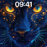 Cosmic Panther Wallpaper with Starlight Veins wallpaper for iPhone, iPad & Mac