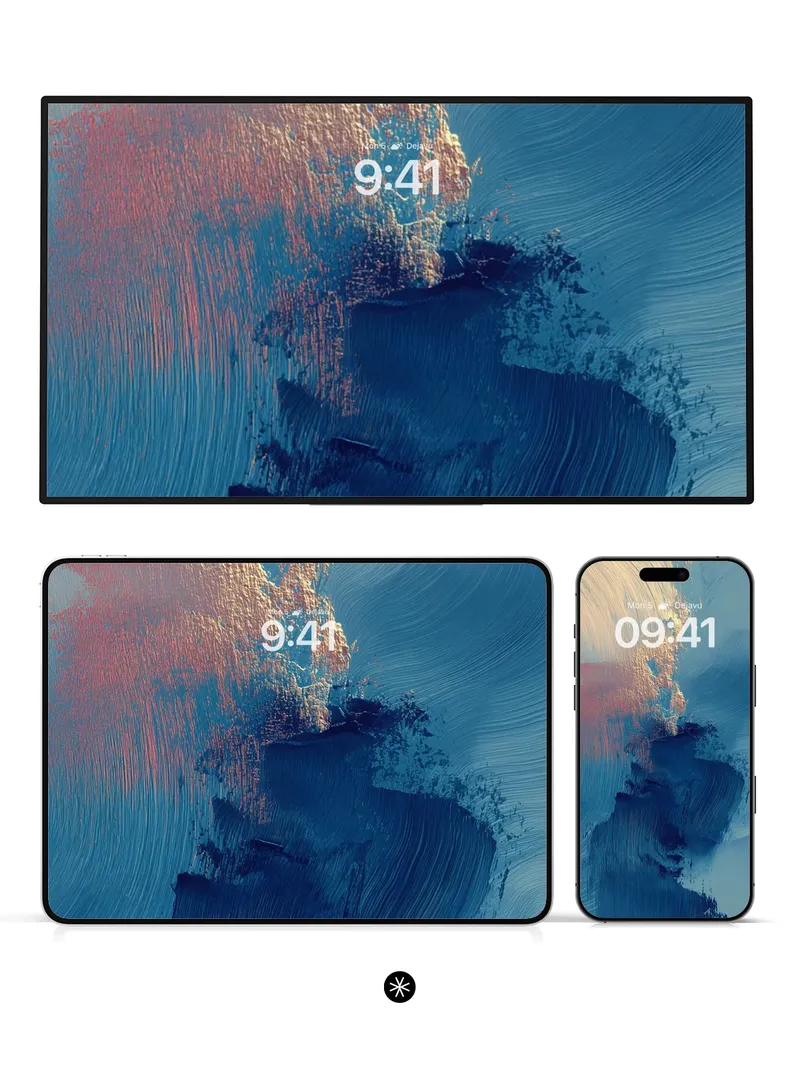 Fluid Motion Abstract Wallpaper with Gradient Flow
