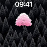 Solitary Bloom Wallpaper in Monochrome Forest wallpaper for iPhone, iPad & Mac