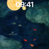 Moonlit Depths Wallpaper with Whispering Fish wallpaper for iPhone, iPad & Mac