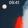 Lunar Veil Wallpaper with Crimson Pulse wallpaper for iPhone, iPad & Mac