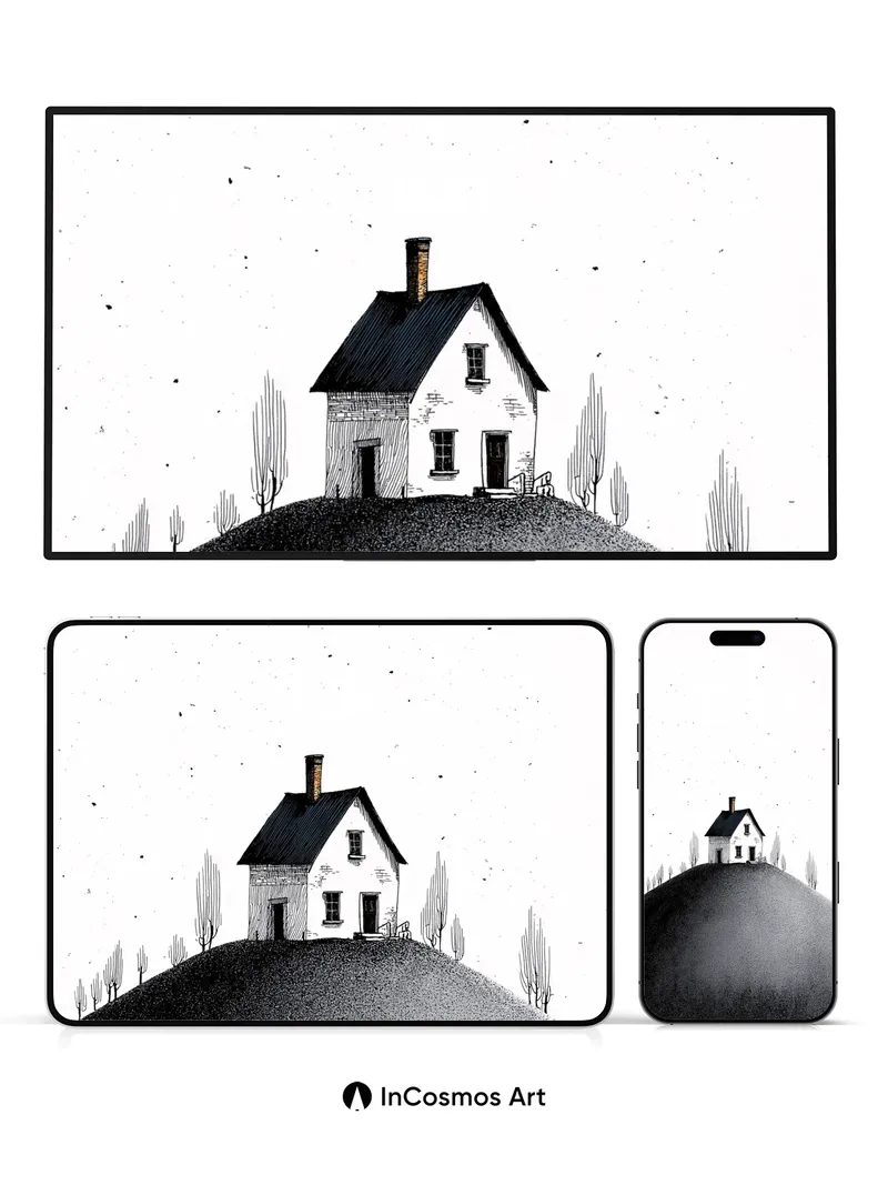 Solitary Hearth Wallpaper with Whispering Trees