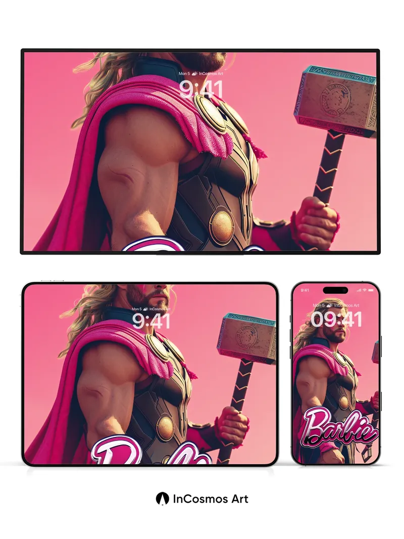 Pink Thunder Wallpaper with Mythic Edge