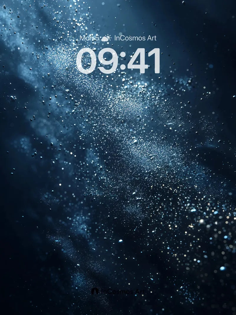 Cosmic Drift Wallpaper with Starlight Particles wallpaper for iPhone, iPad & Mac