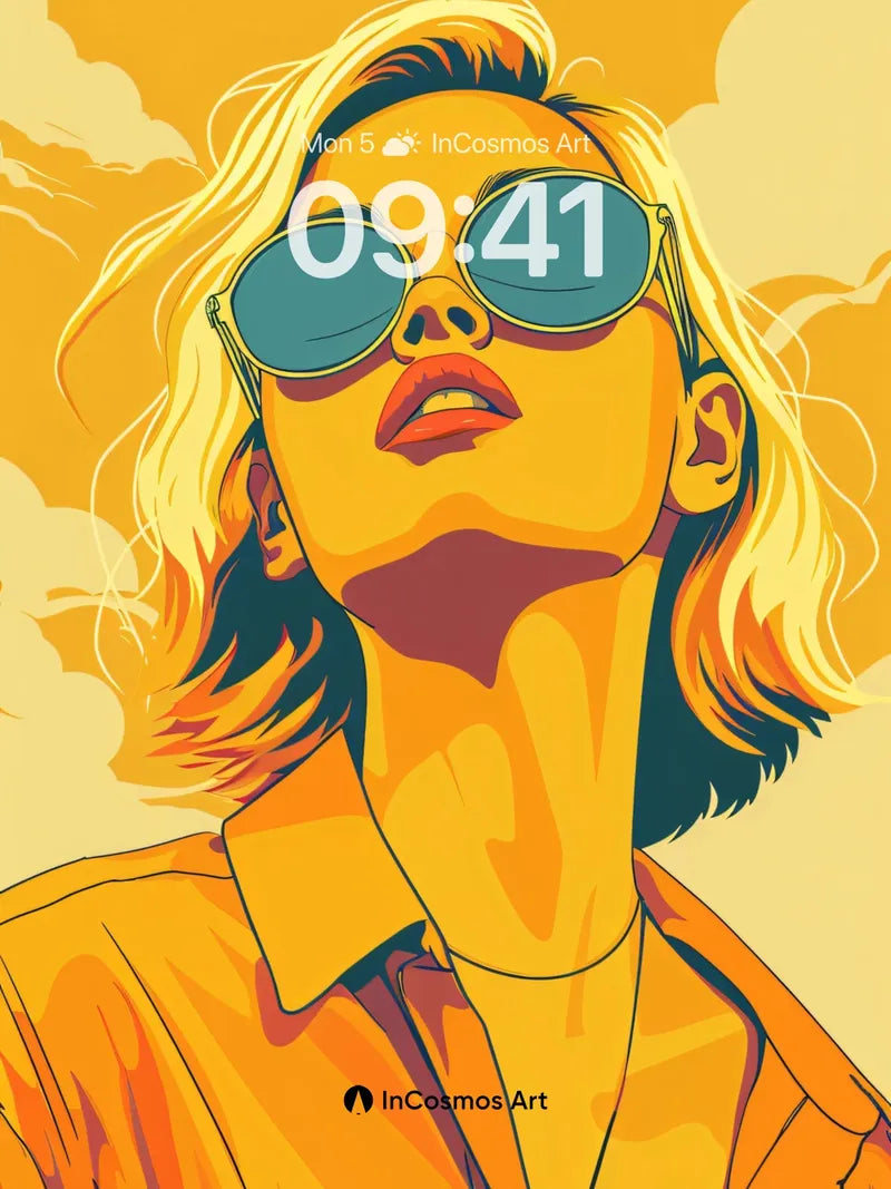 Golden Hour Portrait Wallpaper with Sun-Kissed Shadows