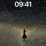 Silent Galaxy Wallpaper with Floating Light Trails wallpaper for iPhone, iPad & Mac