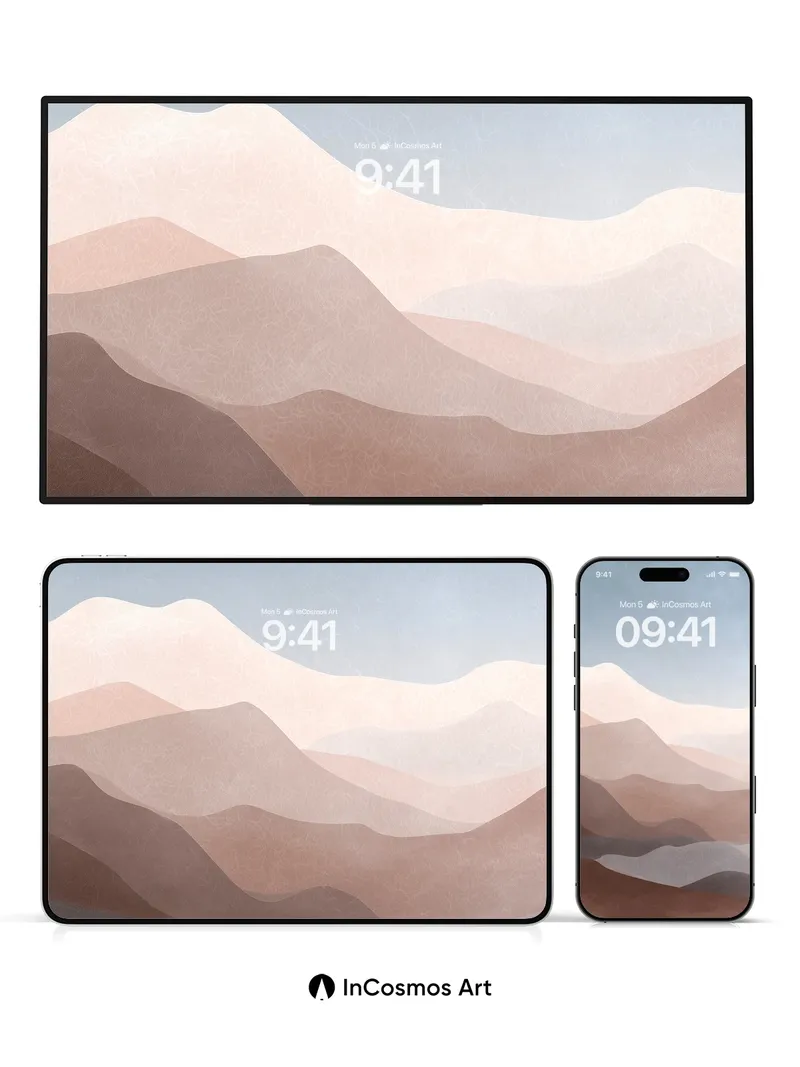 Serenity Ridge Wallpaper with Hushed Peaks