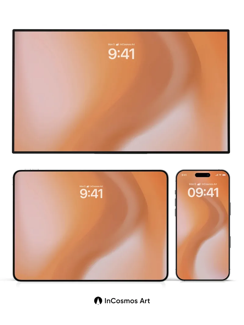 Serenity Wave Wallpaper with Soft Gradient Flow