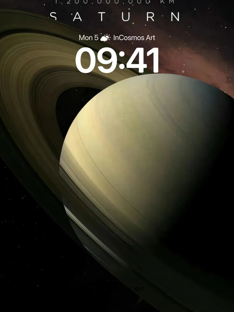 Silent Orbit Wallpaper with Cosmic Rings