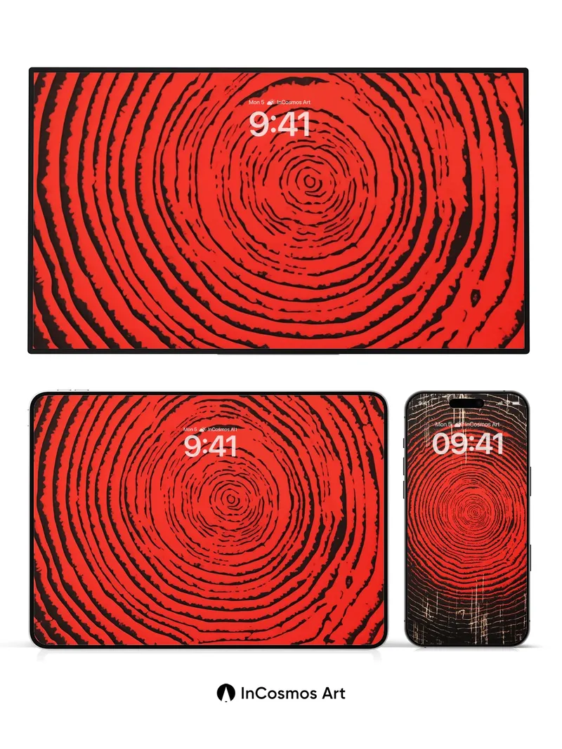 Pulsing Core Wallpaper with Fractured Light