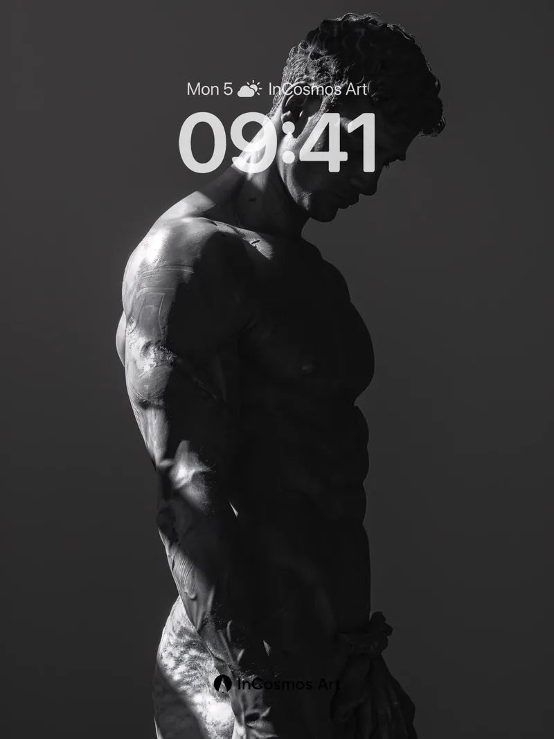 Shadowed Contour Wallpaper with Sculpted Light