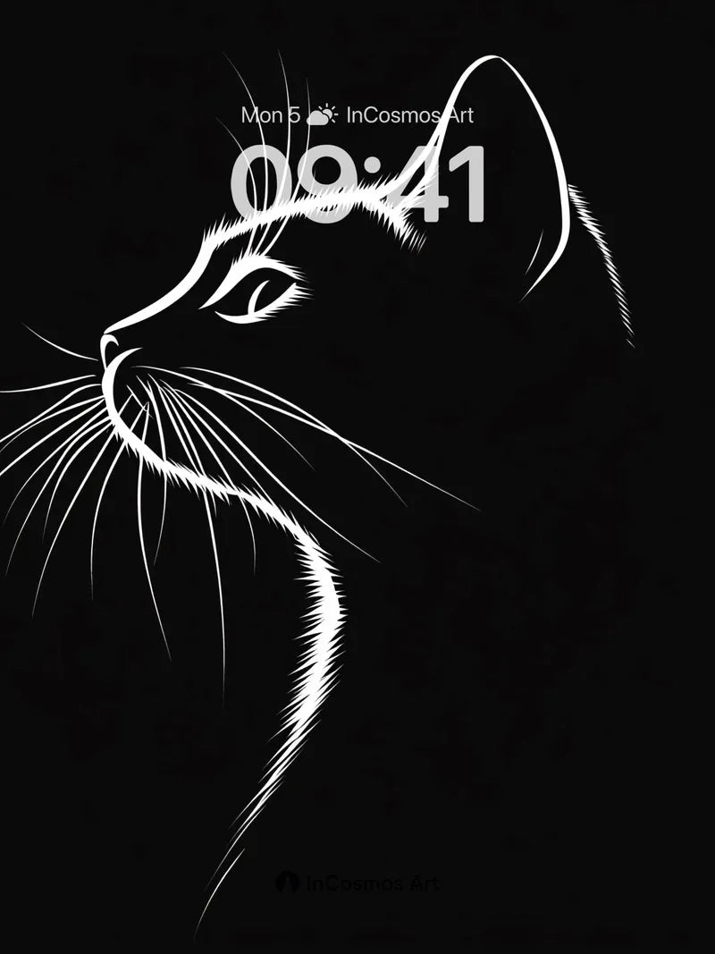 Silent Shadow Wallpaper with Whispering Lines