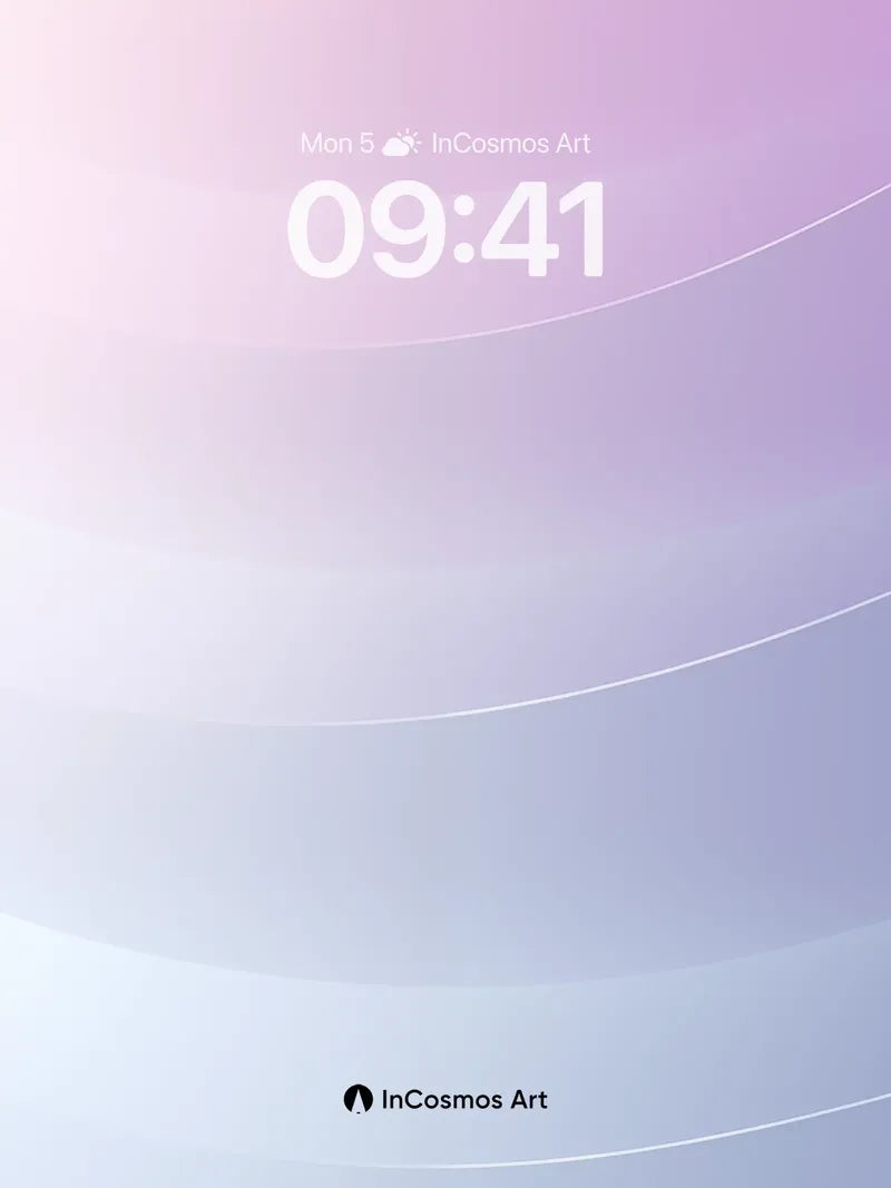 Serene Gradient Wallpaper with Ethereal Lines