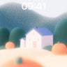 Soft Hush Pumpkin Field Wallpaper with Gentle Hills wallpaper for iPhone, iPad & Mac