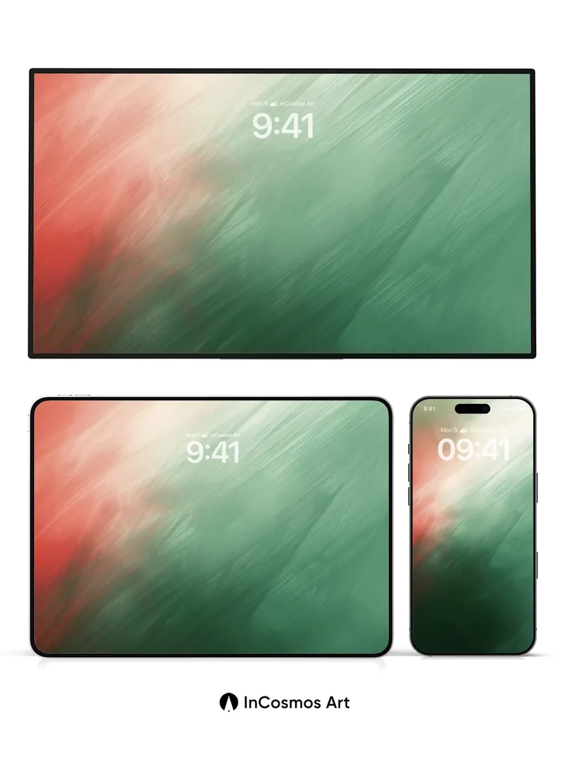 Whispering Embers Wallpaper with Ethereal Drift