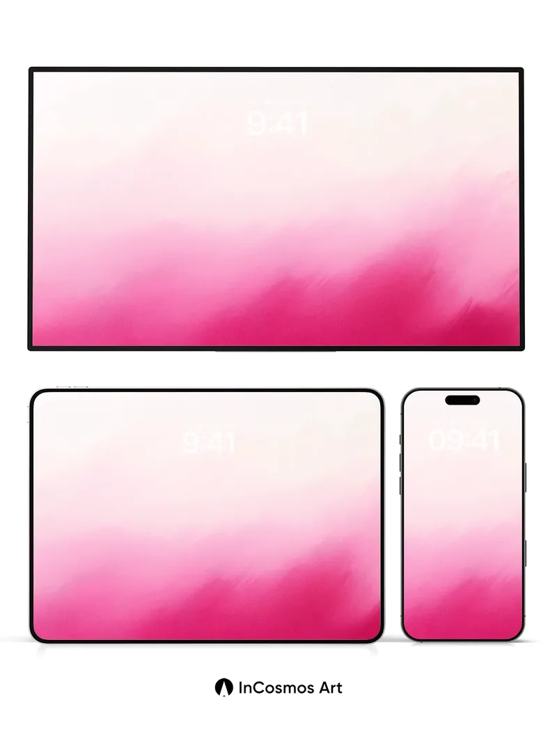 Crimson Hush Wallpaper with Soft Gradient Veil