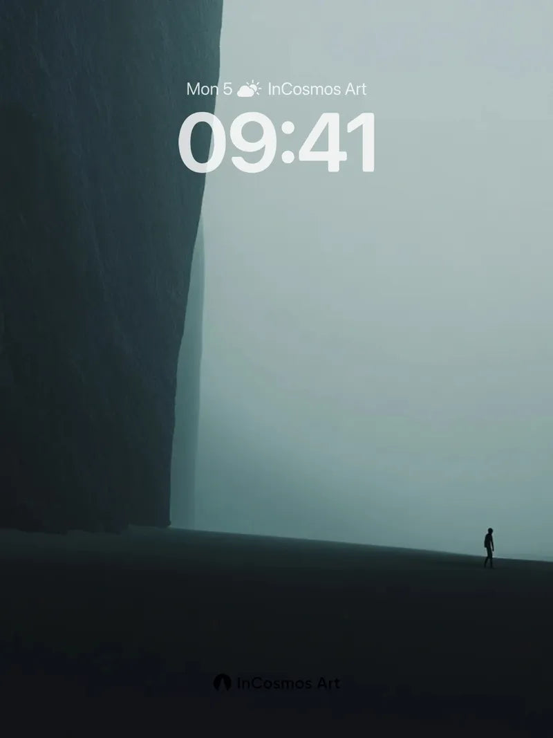 Solitary Echo Wallpaper with Monolithic Silence