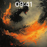 Infernal Dragon Wallpaper with Ashen Breath wallpaper for iPhone, iPad & Mac