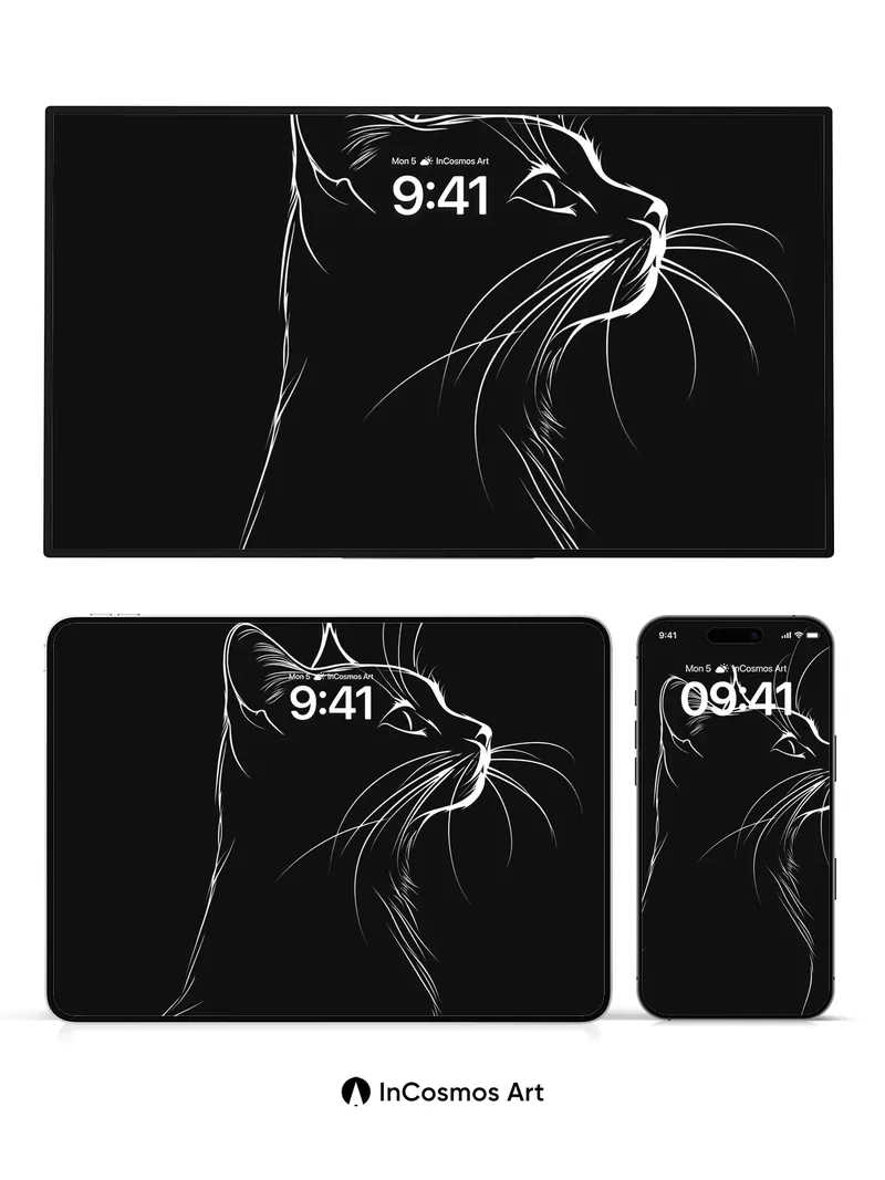 Silent Whisper Wallpaper with Ethereal Lines