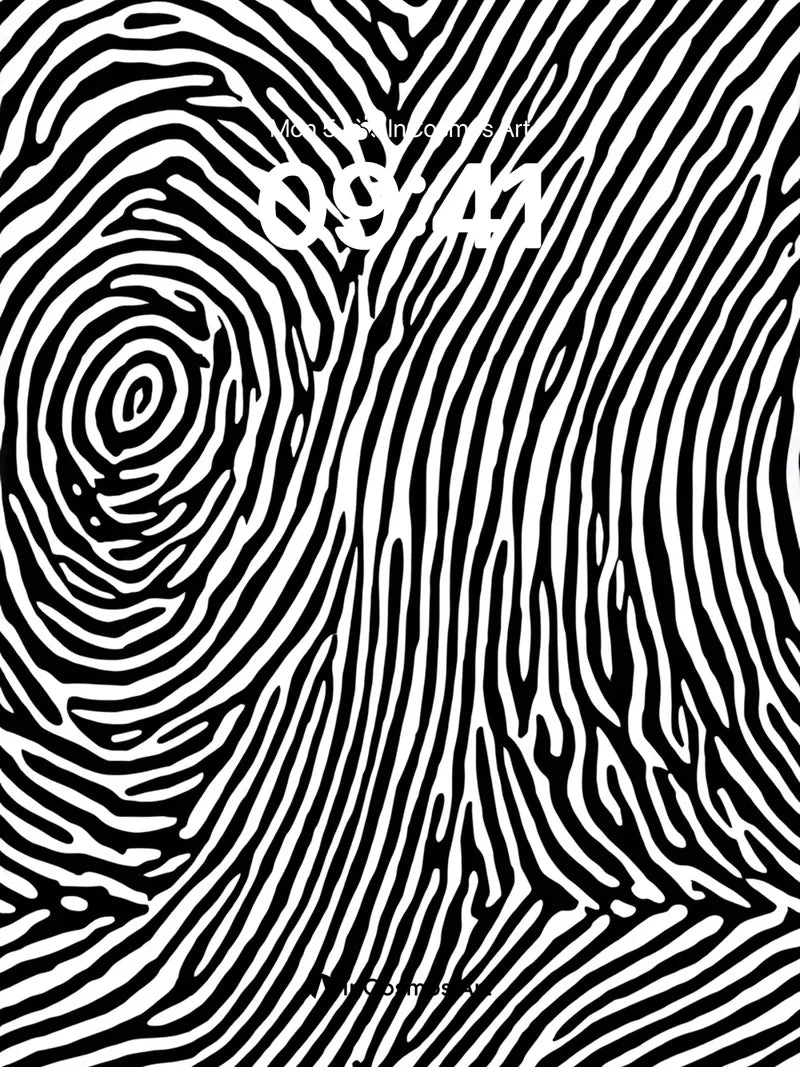 Whirlpool Ink Wallpaper with Spiral Core