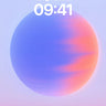 Serene Gradient Sphere Wallpaper with Ethereal Hues wallpaper for iPhone, iPad & Mac