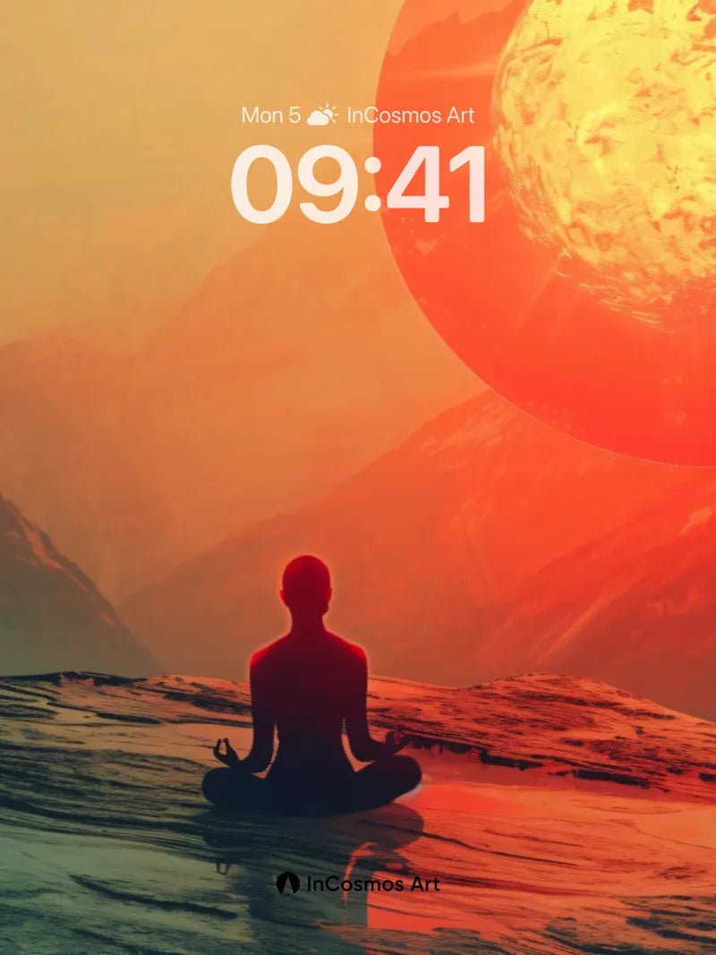 Serene Eclipse Wallpaper with Cosmic Stillness