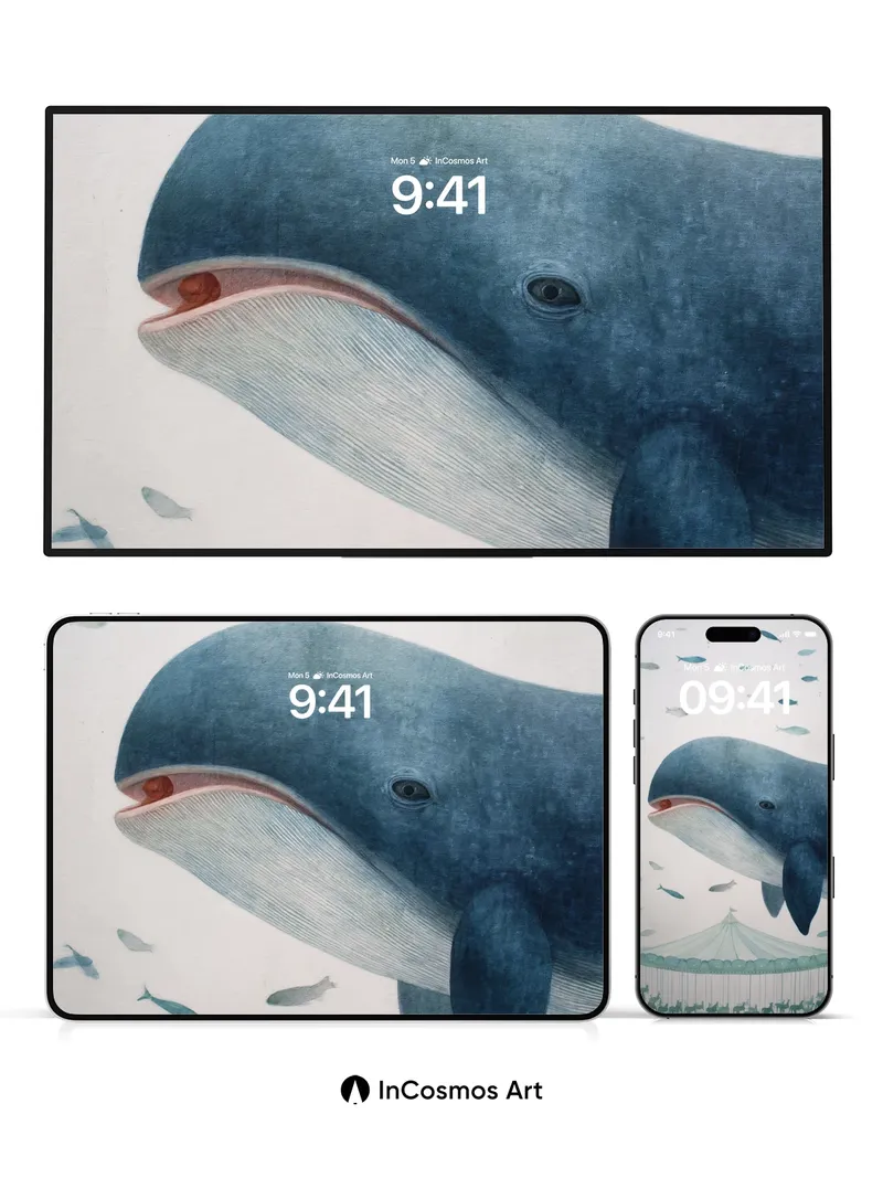 Whispering Depths Wallpaper with Carousel Dreams