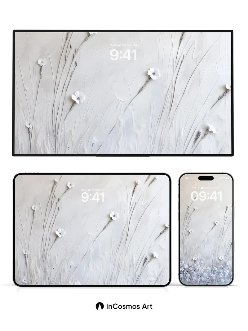 Silent Meadow Wallpaper with Whispering Grass