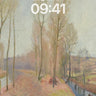 Muted Serenity Wallpaper with Bare Trees wallpaper for iPhone, iPad & Mac