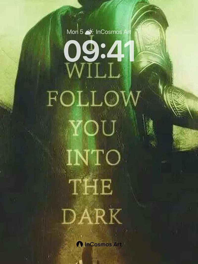 Ethereal Shadow Wallpaper with Luminescent Path