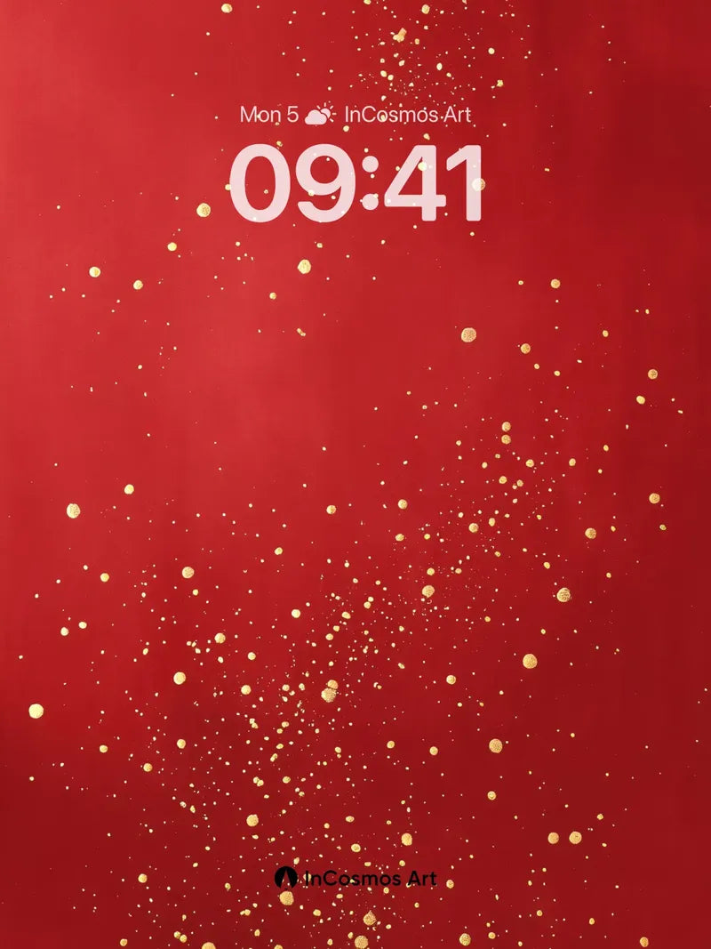 Luminous Dust Wallpaper with Golden Whispers wallpaper for iPhone, iPad & Mac