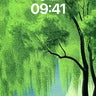 Whispering Canopy Wallpaper with Dappled Light wallpaper for iPhone, iPad & Mac