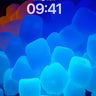 Neon Ice Cubes Abstract Background wallpaper for iPhone, iPad & Mac