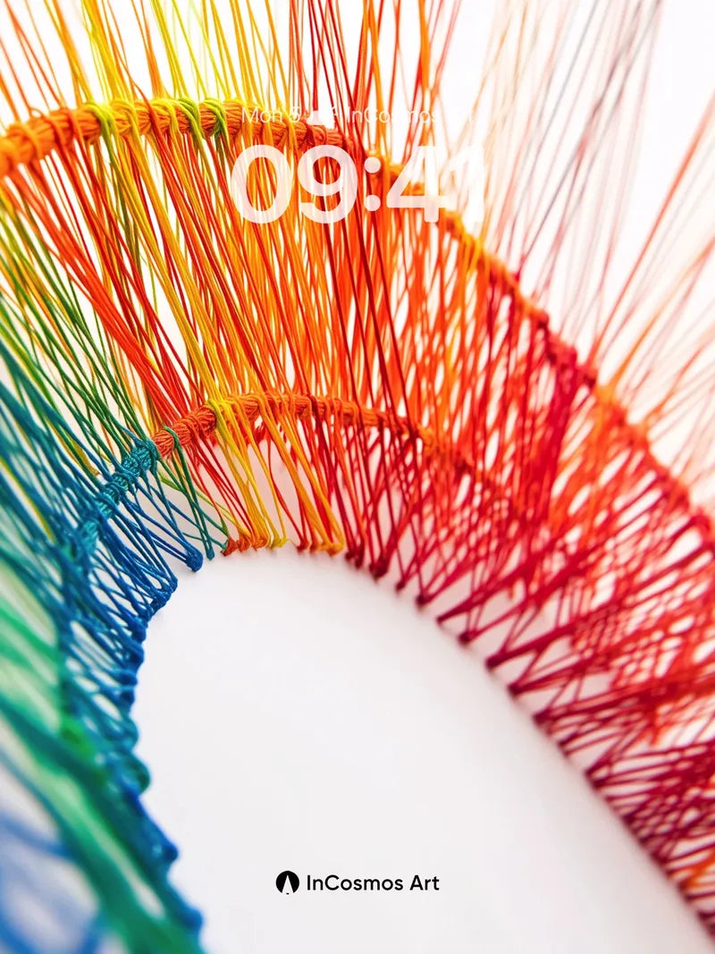Rainbow Thread Wallpaper with Living Color