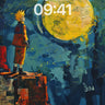 Moonlit Vigil Anime Wallpaper with Starlit Textures wallpaper for iPhone, iPad & Mac