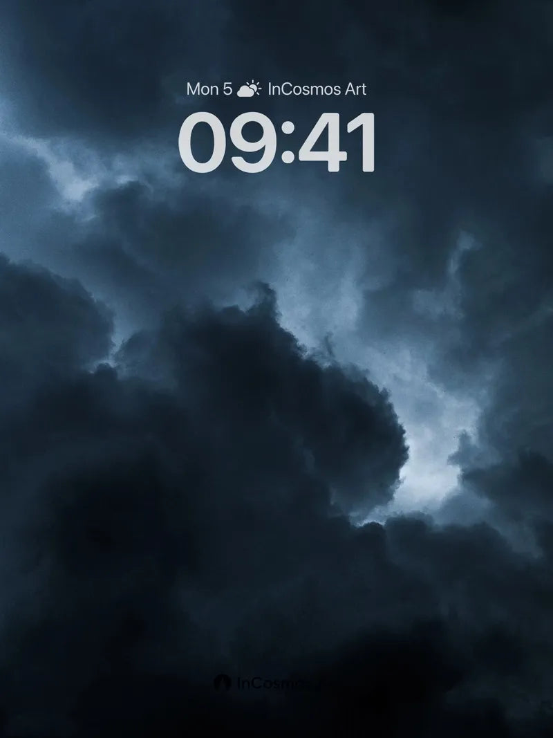 Storm Veil Wallpaper with Midnight Light