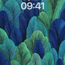 Midnight Fern Wallpaper with Veined Depth wallpaper for iPhone, iPad & Mac