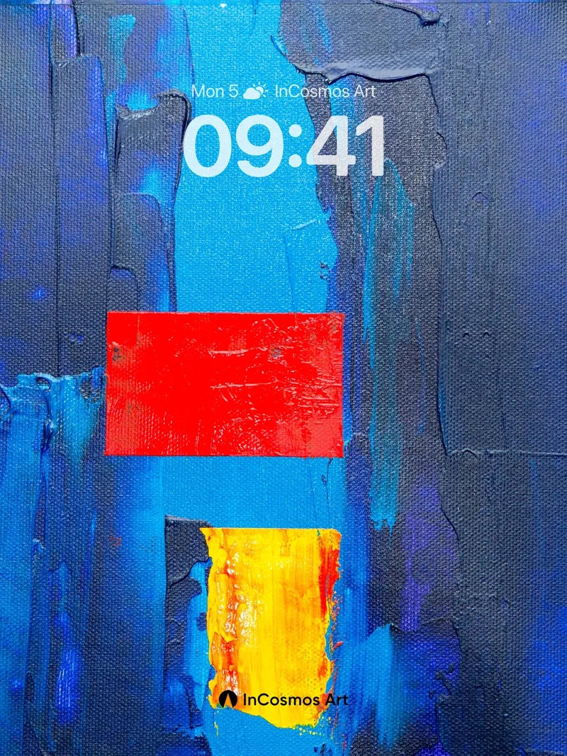 Electric Pulse Wallpaper with Crimson Core wallpaper for iPhone, iPad & Mac