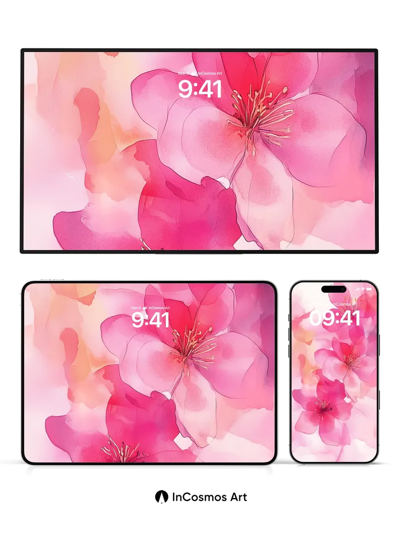 Soft Bloom Wallpaper with Ethereal Petals