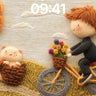 Whimsical Wool Wallpaper with Knitted Pathways wallpaper for iPhone, iPad & Mac