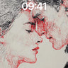Whispering Lines Wallpaper with Blood-Red Veins wallpaper for iPhone, iPad & Mac