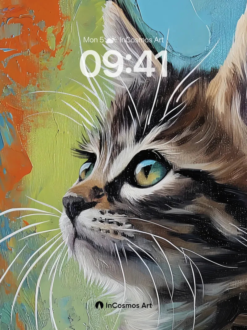 Whispering Gaze Wallpaper with Painted Depth wallpaper for iPhone, iPad & Mac