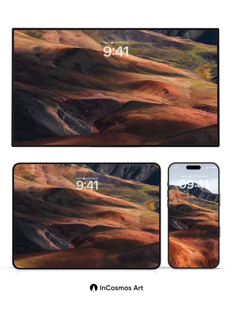 Rust Mirage Wallpaper with Volcanic Hues