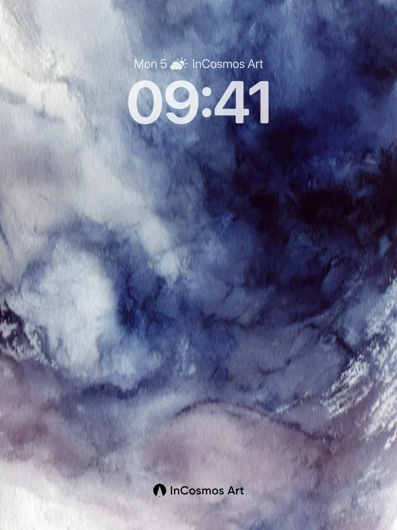 Indigo Storm Wallpaper with Breathable Clouds