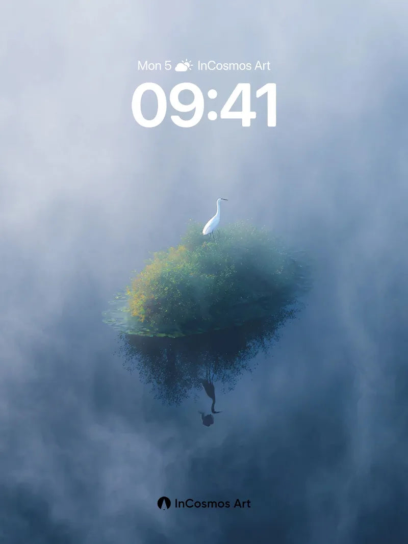 Serenity Float Wallpaper with Ethereal Reflection