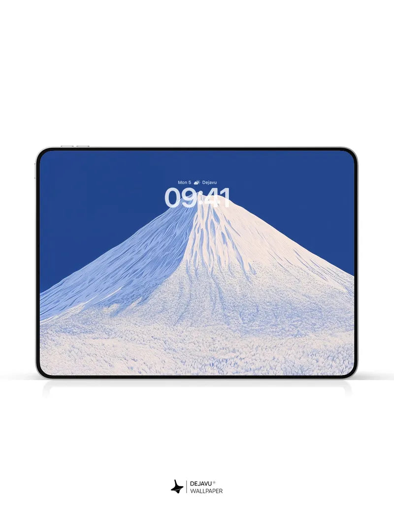 8K Minimal Aesthetic Illustration of Snowy Mountain Village