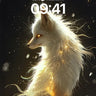Luminous Fox Wallpaper with Starlight Fur wallpaper for iPhone, iPad & Mac