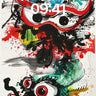 Chaotic Dragon Wallpaper with Splattered Ink wallpaper for iPhone, iPad & Mac